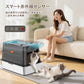 「臭いを徹底分解」2025新作脱臭機能付き猫用トイレ ｜飛散防止 ｜ダブル消臭｜ステンレス製｜空気循環システム｜