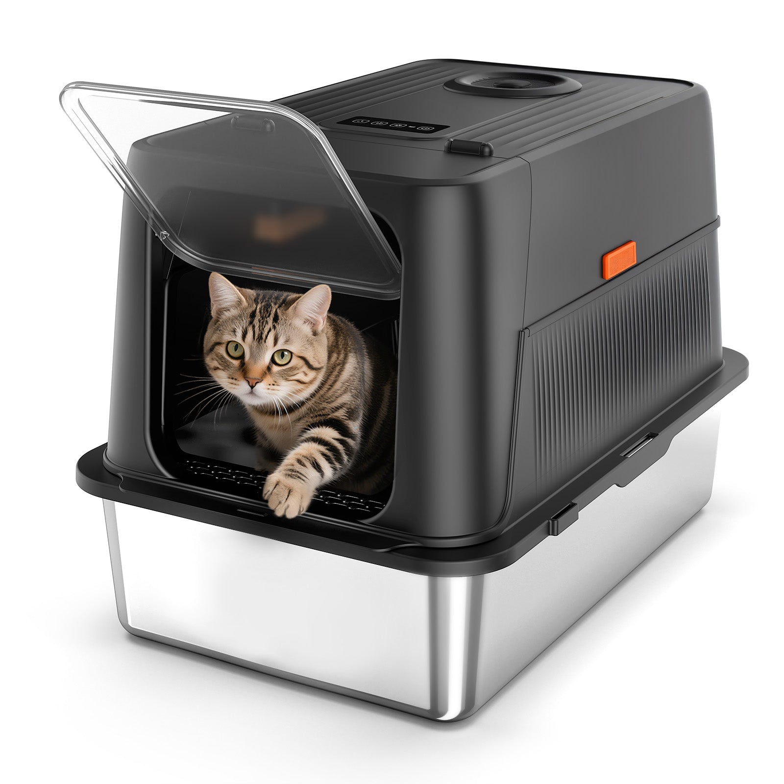 【so】消臭機能付き猫用トイレ 60L Amazon | 𝐙𝐄𝐍𝐅𝐍𝐈 猫トイレ 大型 𝟔𝟎𝐋 猫用トイレ 自動消臭