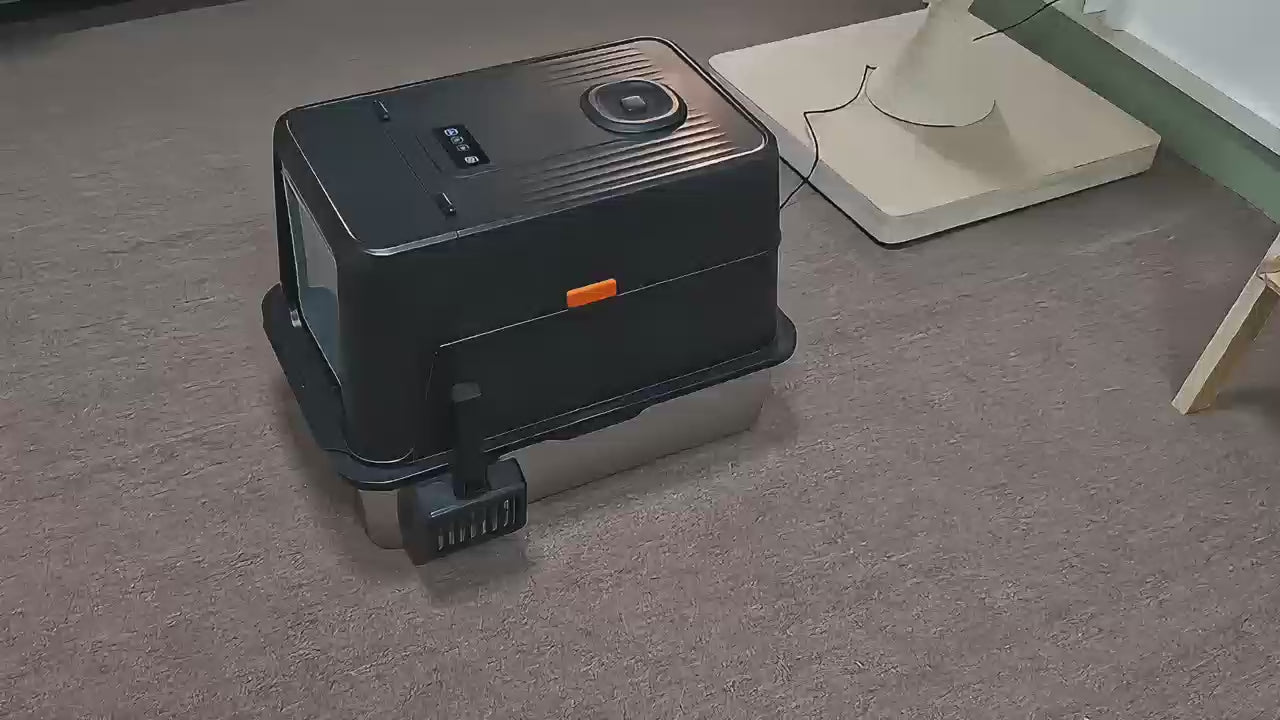 翌日発送】「臭いを徹底分解」2025新作脱臭機能付き猫用トイレ ｜飛散